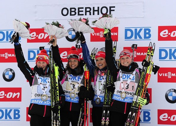 The Czech Republic claimed victory in the 4x6km relay event at the IBU World Cup Biathlon in Oberhof ©Getty Images