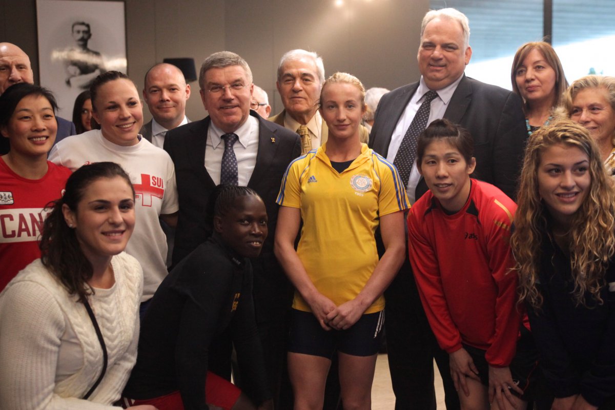 The United World Wrestling announcements came a day after the launch of the Super 8 campaign in the presence of IOC President Thomas Bach ©UnitedWorldWrestling