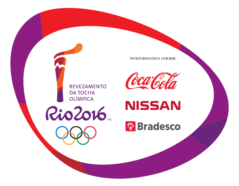 The logo for the Rio 2016 Olympic Torch Relay has been unveiled ©Rio2016