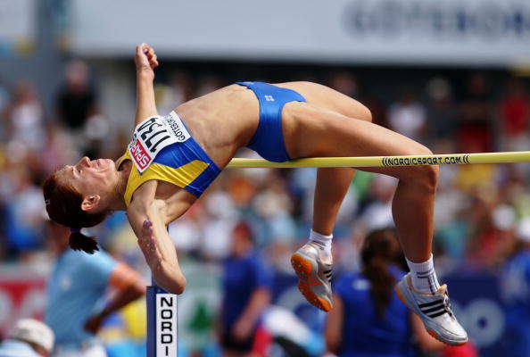 Ukrainian heptathlete Liudmyla Blonska tested positive for stanozolol twice in her career. She was stripped of the silver medal she initially won at the Beijing 2008 Olympics for doping ©Getty Images