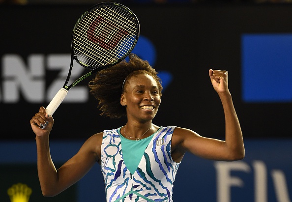 Venus Williams reached the quarter-finals of a Grand Slam for the first time since 2010 after she beat Agnieszka Radwanska in three sets ©Getty Images
