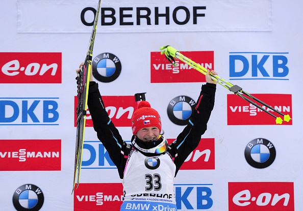 Veronika Vitkova claimed the first individual victory of her World Cup career in Oberhof, Germany ©Getty Images