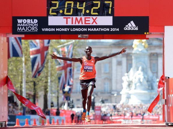 Wilson Kipsang will look to repeat his 2014 triumph at the London Marathon ©Getty Images