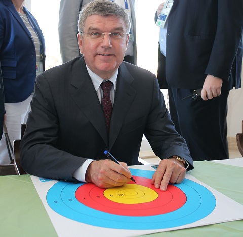 World Archery will work closely with IOC President Thomas Bach as he implements the Agenda 2020 reform process ©World Archery