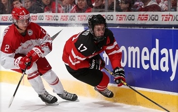 Canada were emphatic winners over Denmark to reach the semi-finals on home ice @Andre Ringuette/HHOF/IIHF Images