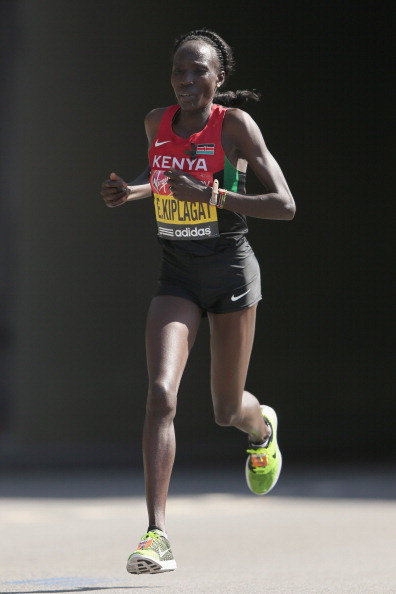 Edna Kiplagat is set to receive the World Marathon Majors title for 2014 following the ban handed out to Rita Jeptoo ©Getty Images