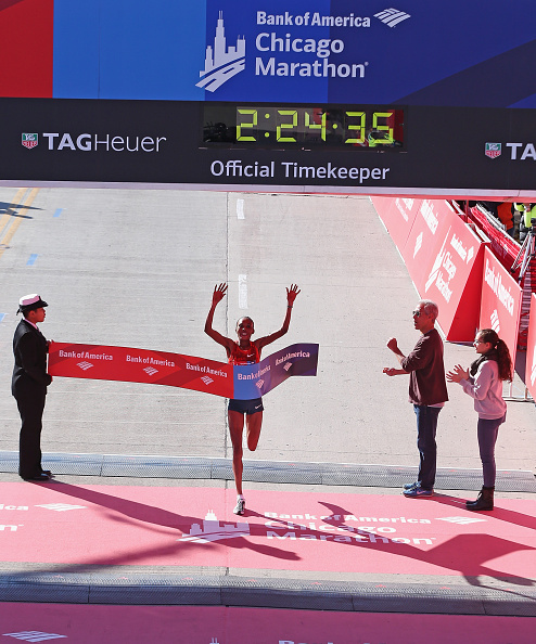 Chicago and London Marathon champion Rita Jeptoo is the biggest name of the 26 Kenyans to have failed drugs tests in 2014 ©Getty Images