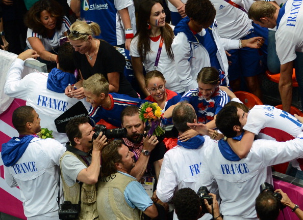 France celebrate retaining their Olympic handball title at the London 2012 Games. Now they are targeting a third world title in seven years in Qatar ©Getty Images