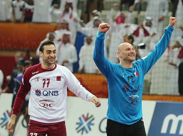 Qatar will be looking for its young nationals, such as Hadi Hamdoon (left), to benefit and build on their experience within its squad at the World Handball Championships ©Getty Images