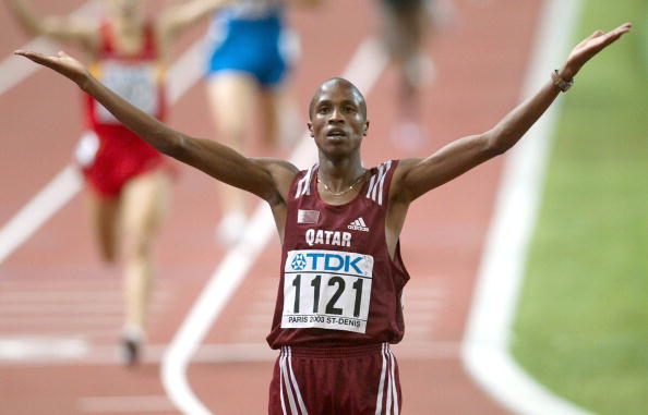 Saif Saaeed Shaheen, formerly Stephen Cherono of Kenya, was a controversial winner of the 3,000m steeplechase title at the 2003 IAAF World Championships in Paris for Qatar  ©Getty Images