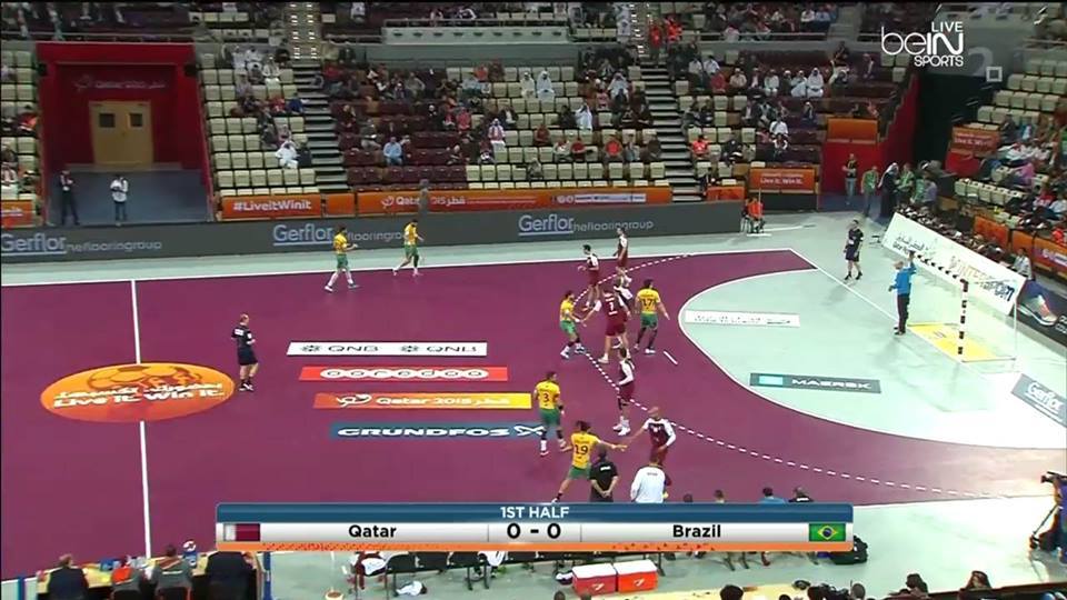 Hosts Qatar got off to a victorious start against Brazil after the Opening Ceremony of the 24th World Handball Championships - but their coach, Valero Rivera, revealed that the won at the cost of injuries to two key players ©Qatar2015facebook