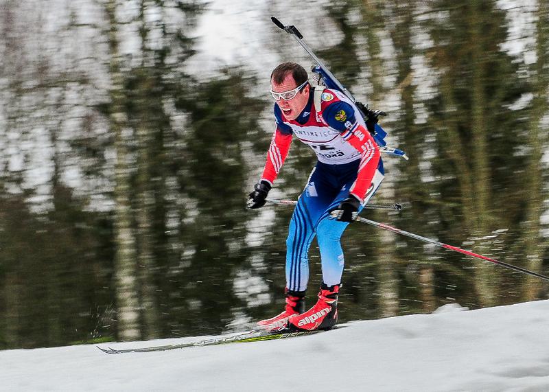 Alexey Slepov earned his second consecutive victory at the Open European Championships as he won the mens 12.5 kilometre pursuit at Otepää ©IBU