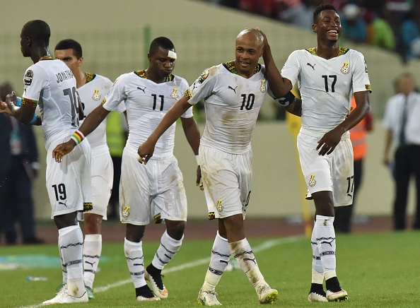 Amid all the chaos Jordan Ayew bagged a double to send his nation through to their first Africa Cup of Nations final since 1982 ©Getty Images