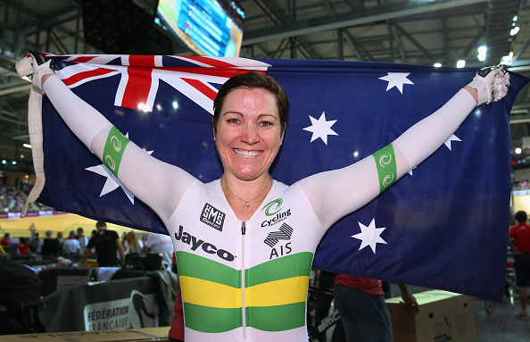 Anna Meares has more World Championship golds than any other woman following her Keirin win ©Getty Images