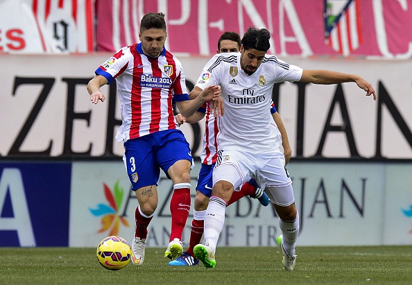Atletico Madrid's shirt sponsor logo was changed in time for their clash with Real Madrid today ©Getty Images