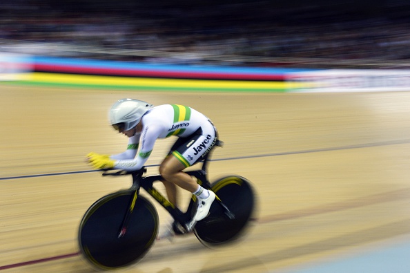 Rebecca Wiasak rode to victory in the women's individual pursuit at the UCI Track Cycling World Championships in Paris to continue Australia's domination ©AFP/Getty Images