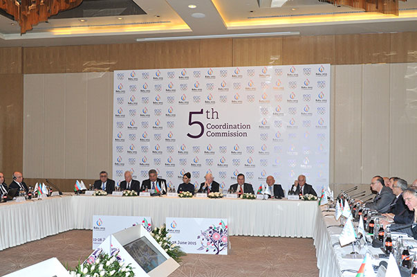 The EOC Coordination Commission were filled in on preparations for the inaugural European Games at a meeting chaired by Azerbaijan’s First Lady Mehriban Aliyeva ©Baku 2015
