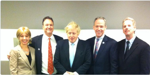 London Mayor Boris Johnson held talks with senior officials at Boston 2024 during a visit to the city today ©Twitter