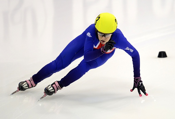 Britain's Elise Christie claimed her first World Cup win of the season as she skated to victory in the 1000m in Erzurum ©Getty Images