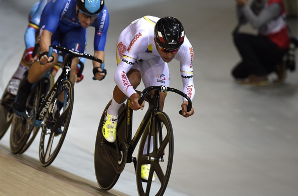Colombia's Fernando Gaviria leads the men's omnium at the halfway stage ©AFP/Getty Images