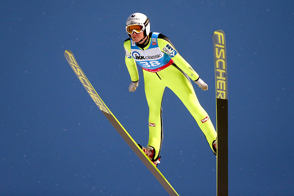 Daniela Iraschko-Stolz added a third-placed finish to her win in the first competition yesterday ©Getty Images