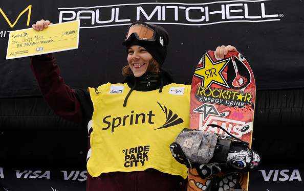 Dutchwoman Cheryl Maas continued her recent run of excellent form with victory in the women's snowboard slopestyle event at Park City ©Getty Images