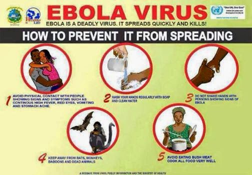 Olympic-themed messages are being used to try to help prevent the spread of Ebola ©WHO