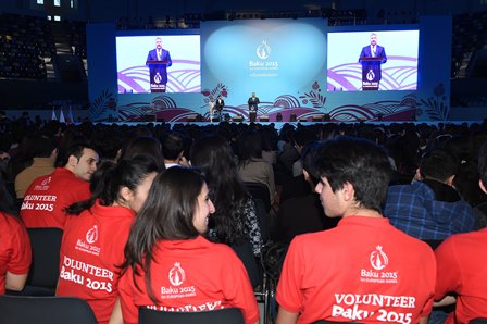 Flamekeepers were given an overview of the venues, competitions and what to expect as a volunteer at the orientation session ©Baku 2015
