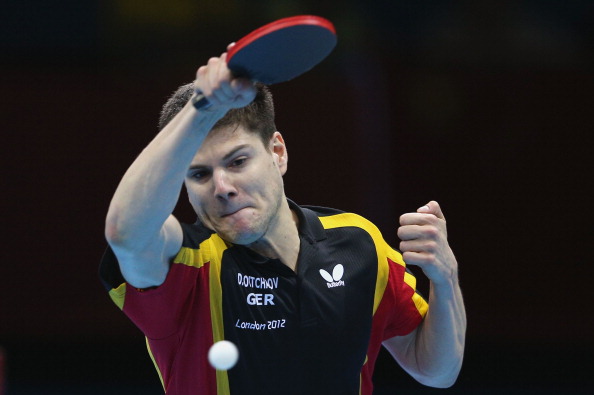 Germany's Dimitrij Ovtcharov won two bronze medals at London 2012 during Thomas Weikert's tenure as President of the DTTB ©Getty Images