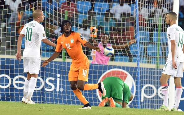 Gervinho bagged Ivory Coast's third goal as they progressed to the semi-finals with a 3-1 victory over pre-tournament favourites Algeria ©Getty Images
