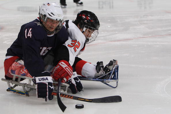 Josh Pauls bagged an overtime winner to give the USA their third World Sledge Hockey Challenge gold ©Getty Images