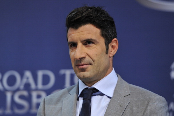 Former Portuguese international Luis Figo became the latest candidate to enter the race and will bid to oust current President Sepp Blatter in the election in Zurich in May ©Getty Images