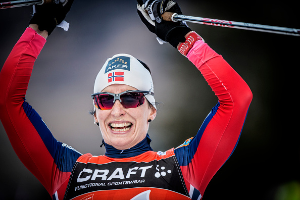 Marit Bjørgen claimed her 90th career World Cup win with victory in the 1.2km sprint in Östersund ©Getty Images