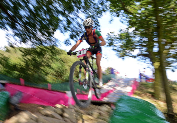 Mountain biker Marc Bassingthwaighte was one of two Namibian cyclists to compete at London 2012 ©AFP/Getty Images