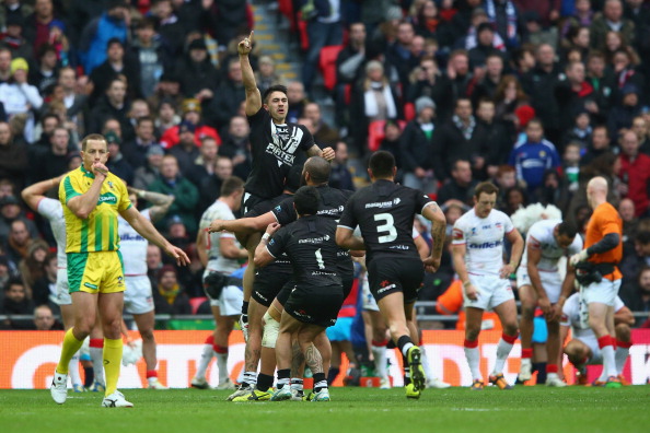 New Zealand beat England 20-18 in the semi-finals of the 2013 World Cup at Wembley Stadium ©Getty Images