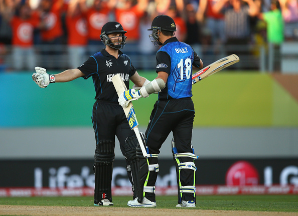 New Zealand booked their place in the World Cup quarter-finals as they scraped to a narrow victory over Australia ©Getty Images