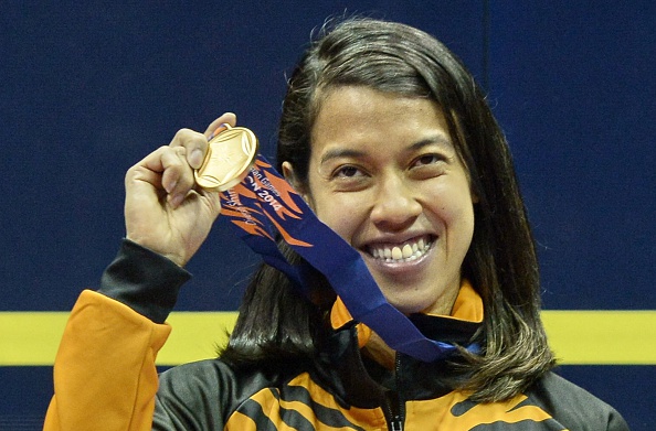 Nicol David has topped the Women's Squash Association world rankings for a record-breaking 106th month ©Getty Images