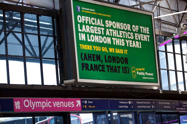 Specific legislation in the UK protected the official London 2012 sponsors from ambush marketing - however imaginative ©Getty Images