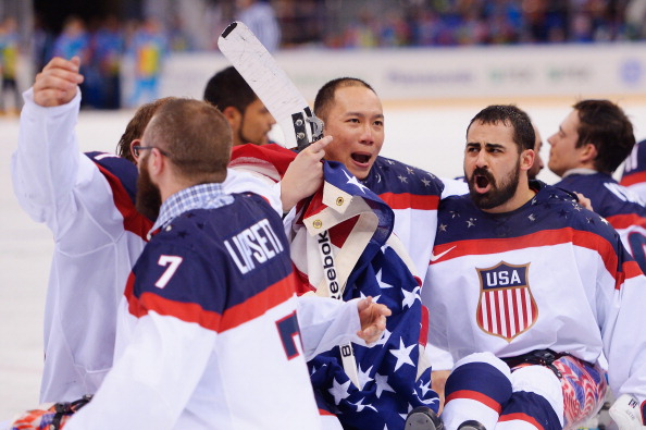 Paralympics champions the US won a rematch of the Sochi 2014 Winter Paralympics final against Russia ©Getty Images