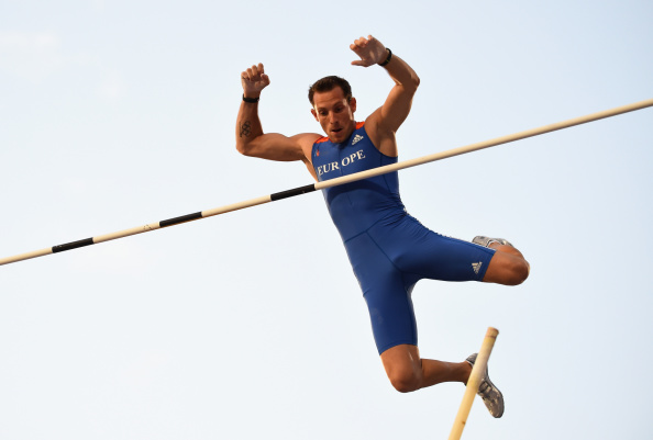 Pole vault world record holder Renaud Lavillenie could be the major athletics star in Baku ©Getty Images