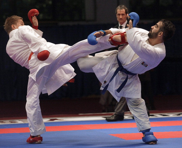 Rafael Aghayev (right) will be competing this weekend ©AFP/Getty Images