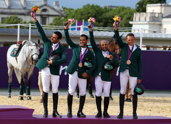 Saudi Arabia won the bronze medal in the equestrian team jumping at the London 2012 Olympics ©Getty Images