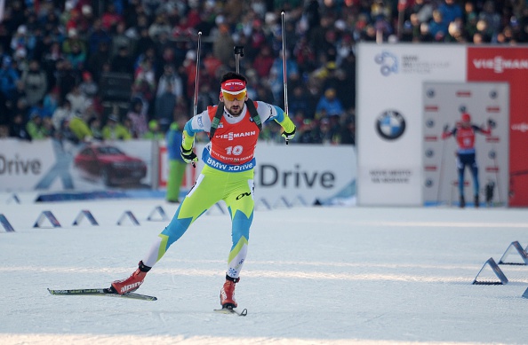 Slovenia's Jakov Fak claimed his first victory of the season as he won the men's 10km sprint race ©Getty Images