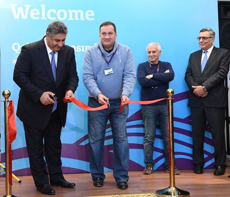 Spyros Capralos, the Greek who heads the EOC Coordination Commission, joined Azad Rahimov, Azerbaijan’s Minister of Youth and Sports and Baku 2015, to open the Uniform Distribution and Accreditation Centre ©Baku 2015