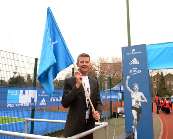 The third edition of the Bupa Westminster Mile will mark Steve Cram's achievement of breaking the world mile record ©The London Marathon Ltd