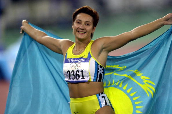Sydney 2000 champion Olga Shishigina, who, like Bid Ambassador Alexander Vinokourov, has a chequered doping past, spoke in support of Almaty 2022 today ©Getty Images