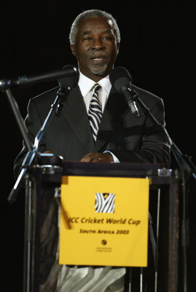 Thabo Mbeki opens the 2003 Cricket World Cup co-hosted by South Africa, Zimbabwe and Kenya ©Getty Images