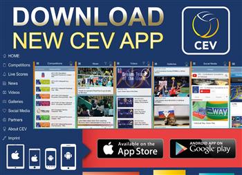 The European Volleyball Confederation has launched a new mobile app ©CEV