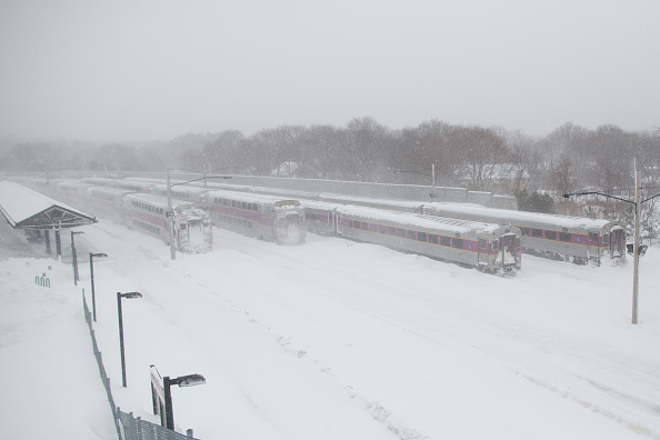 The Massachusetts Bay Transportation Authority was forced to shut the Boston-area subways and rail service due to massive snowstorms ©Getty Images