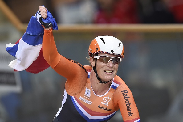 The Netherlands' Kirsten Wild won the women's scratch race and leads the omnium ©AFP/Getty Images